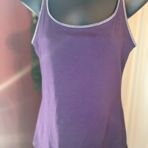 New York & Company Purple Fitted Camisole